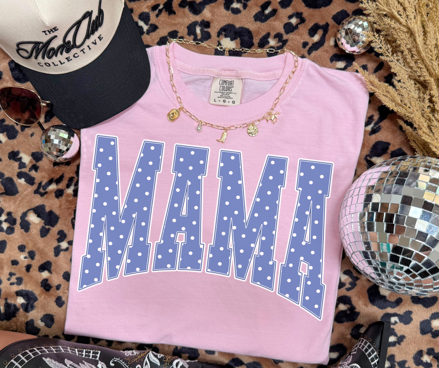 Polka Dot MAMA Graphic Tee