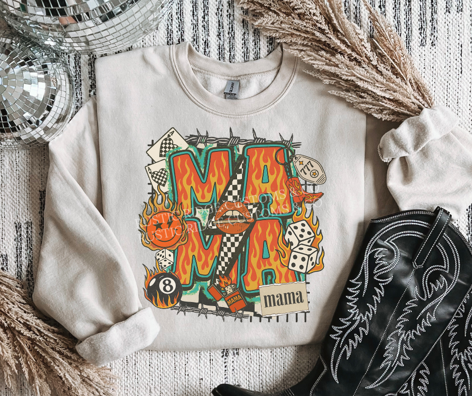 Flamin' Mama Crewneck
