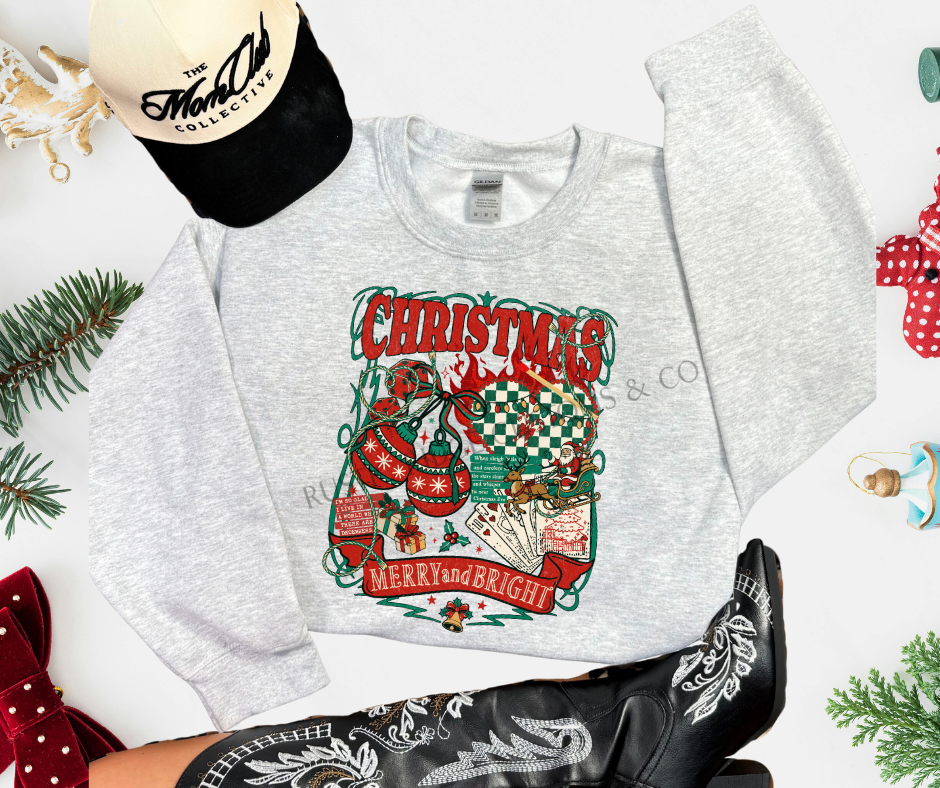 Retro Framed Christmas Sweatshirt