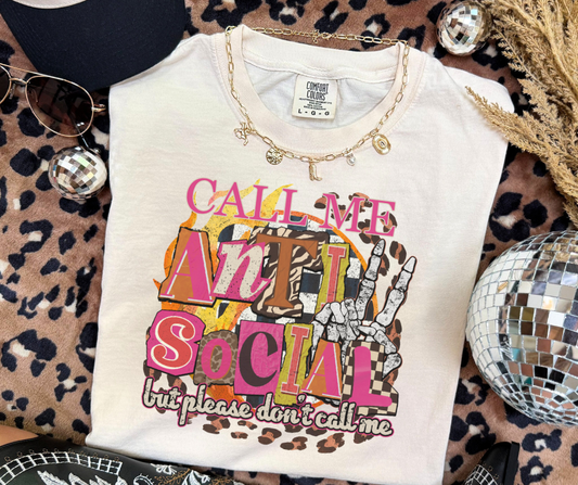 Call Me Anti-Social Tee