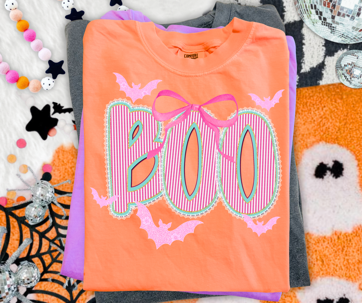 Boo graphic tee in Yam