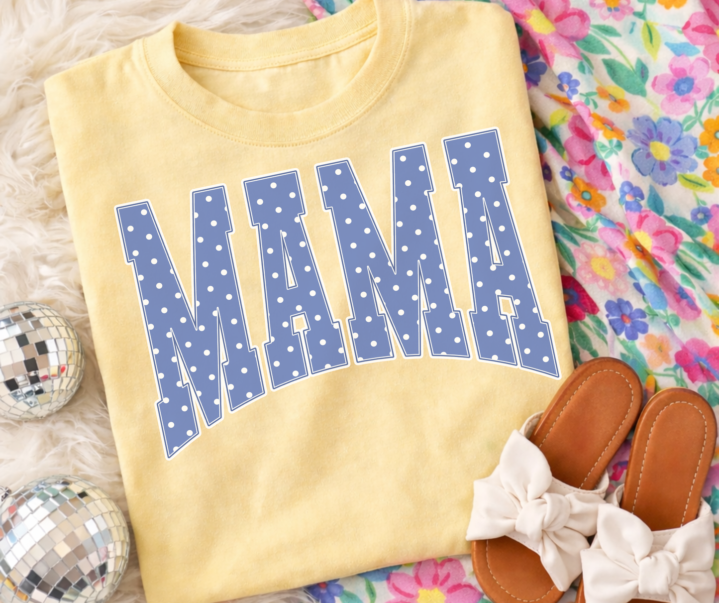 Polka Dot MAMA Graphic Tee