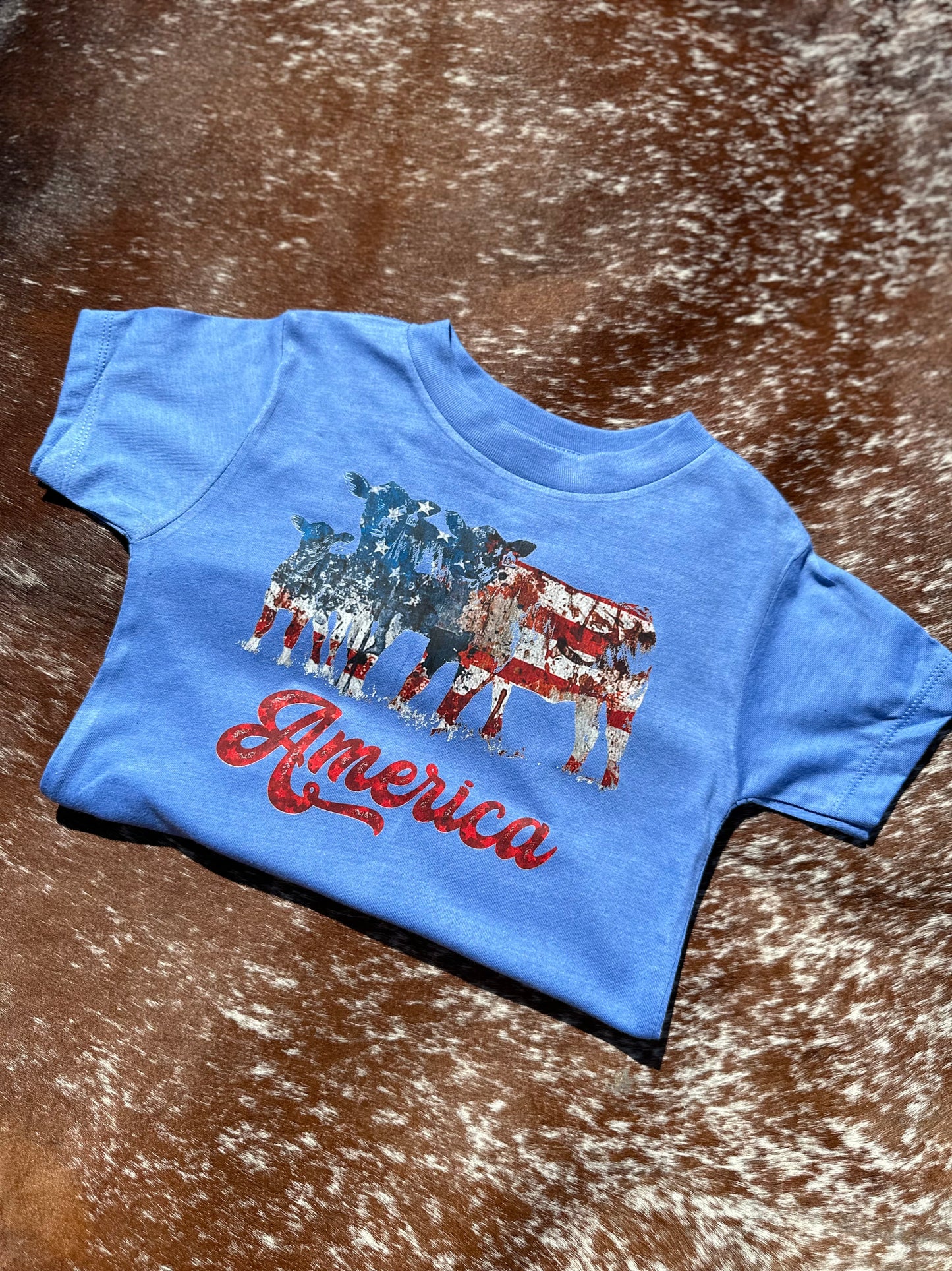 America Cattle Graphic Tee