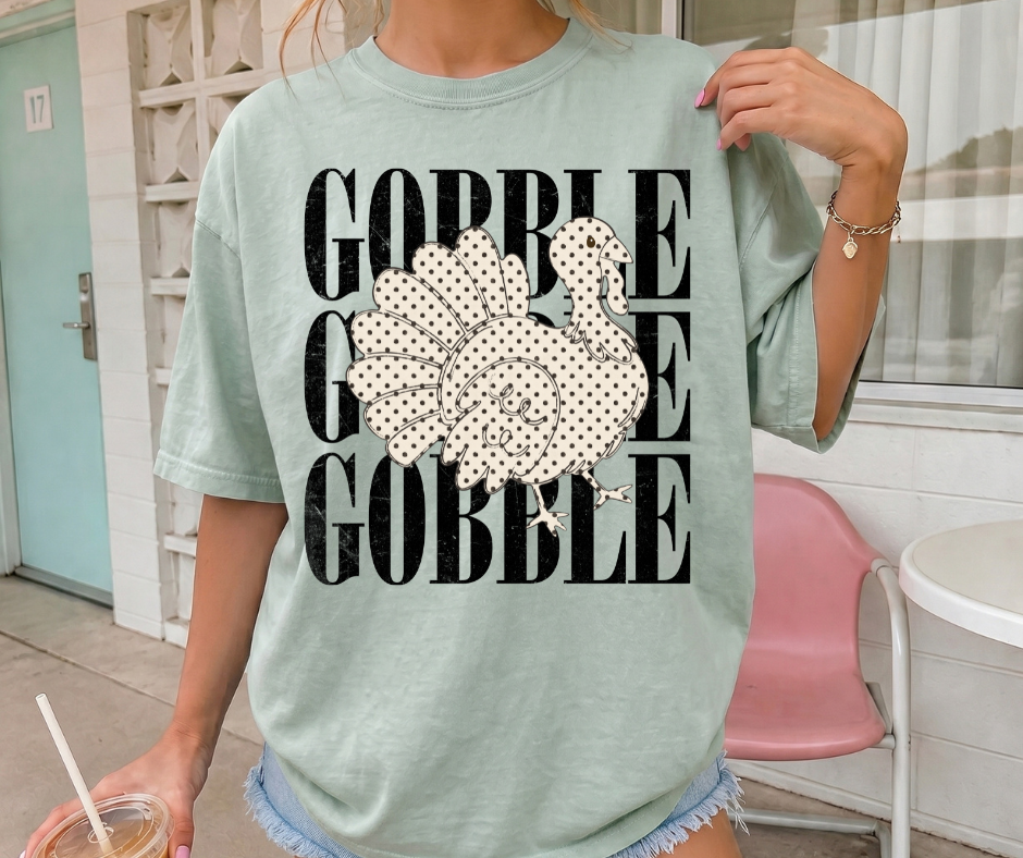 Gobble Gobble Turkey Graphic Tee