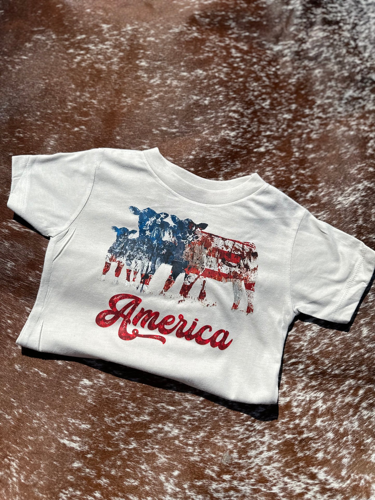 America Cattle Graphic Tee