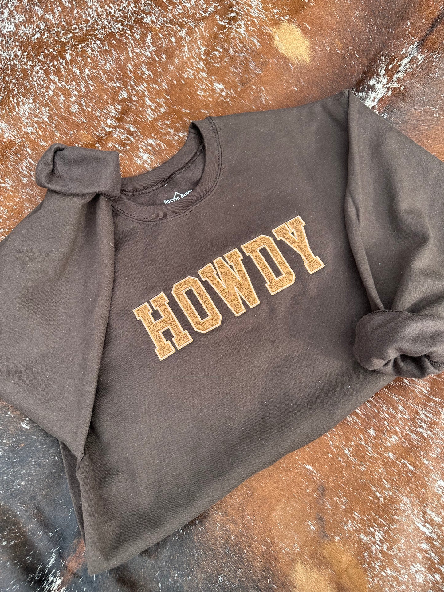 Brown Paisley Sweatshirt