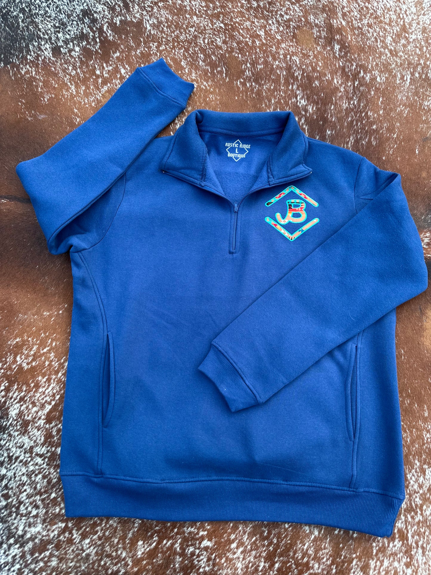 Custom Brand 3/4 Zip Sweatshirt