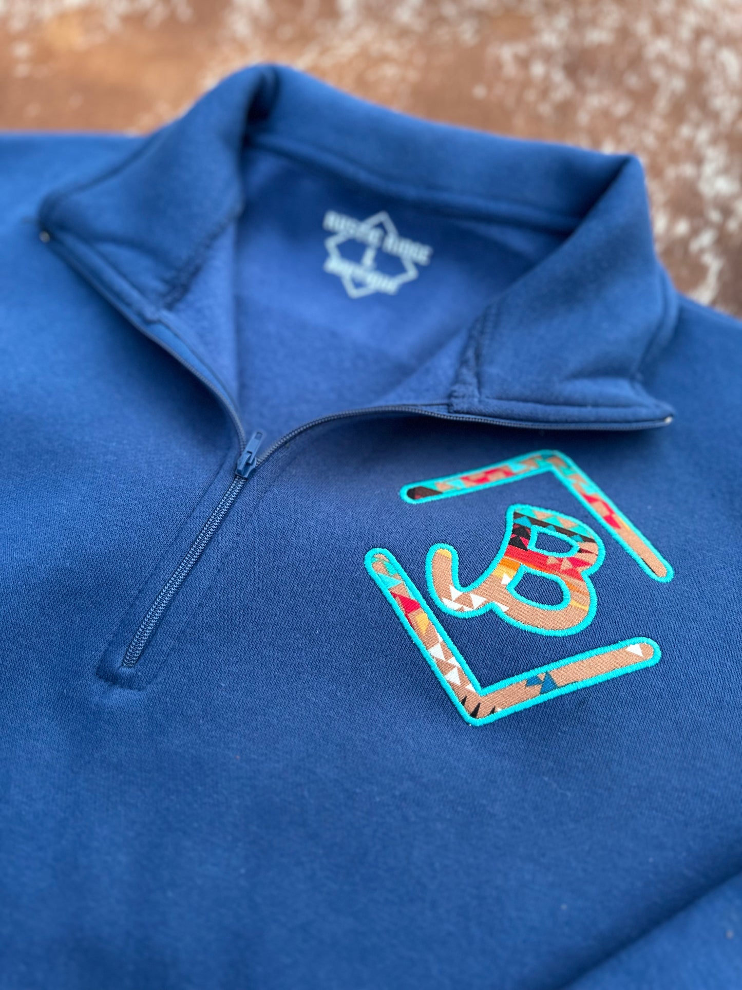 Custom Brand 3/4 Zip Sweatshirt