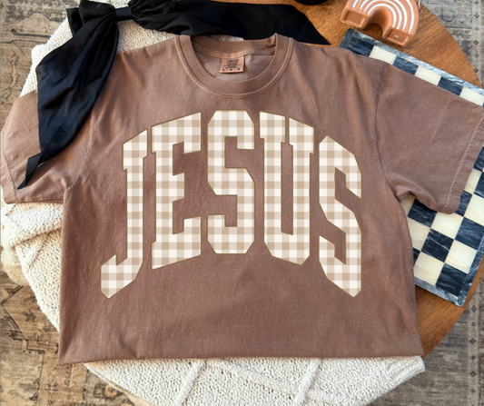 Jesus graphic tee in Espresso