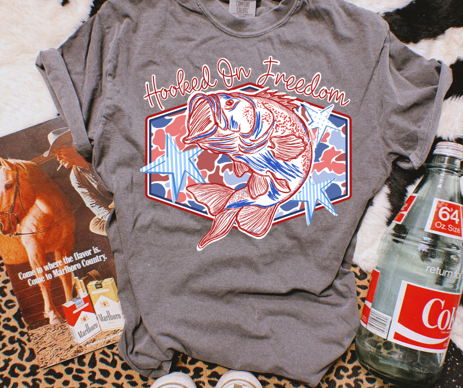 Hooked On Freedom Graphic Tee