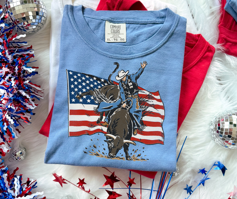 American Bull Rider Graphic Tee