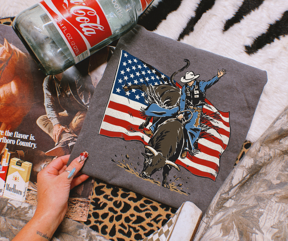 American Bull Rider Graphic Tee
