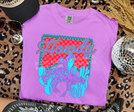 Neon Howdy Tee