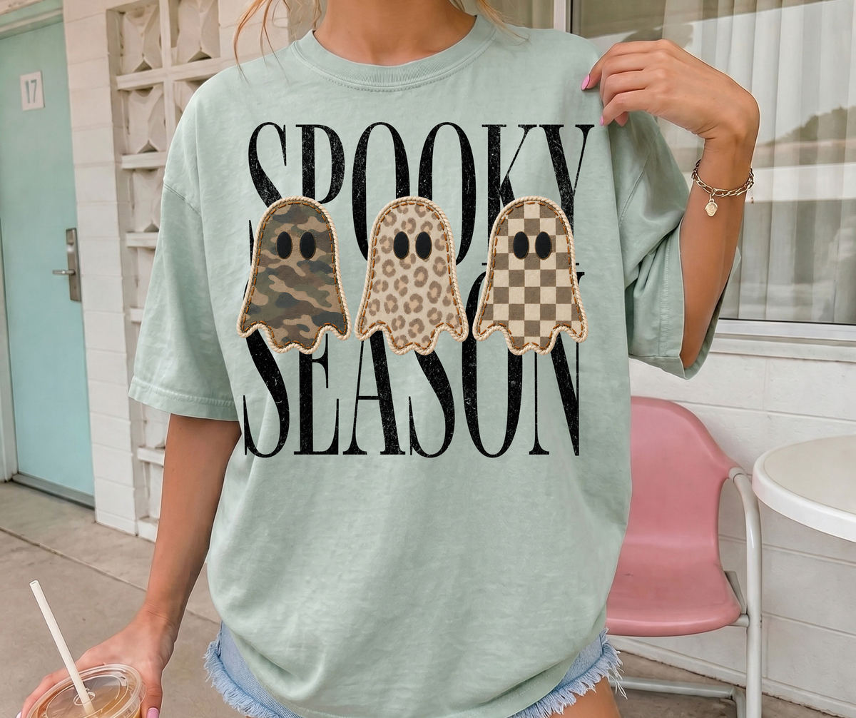 Spooky Season graphic tee in Bay