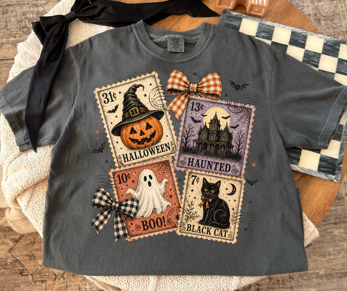 Spooky Season graphic tee in Espresso