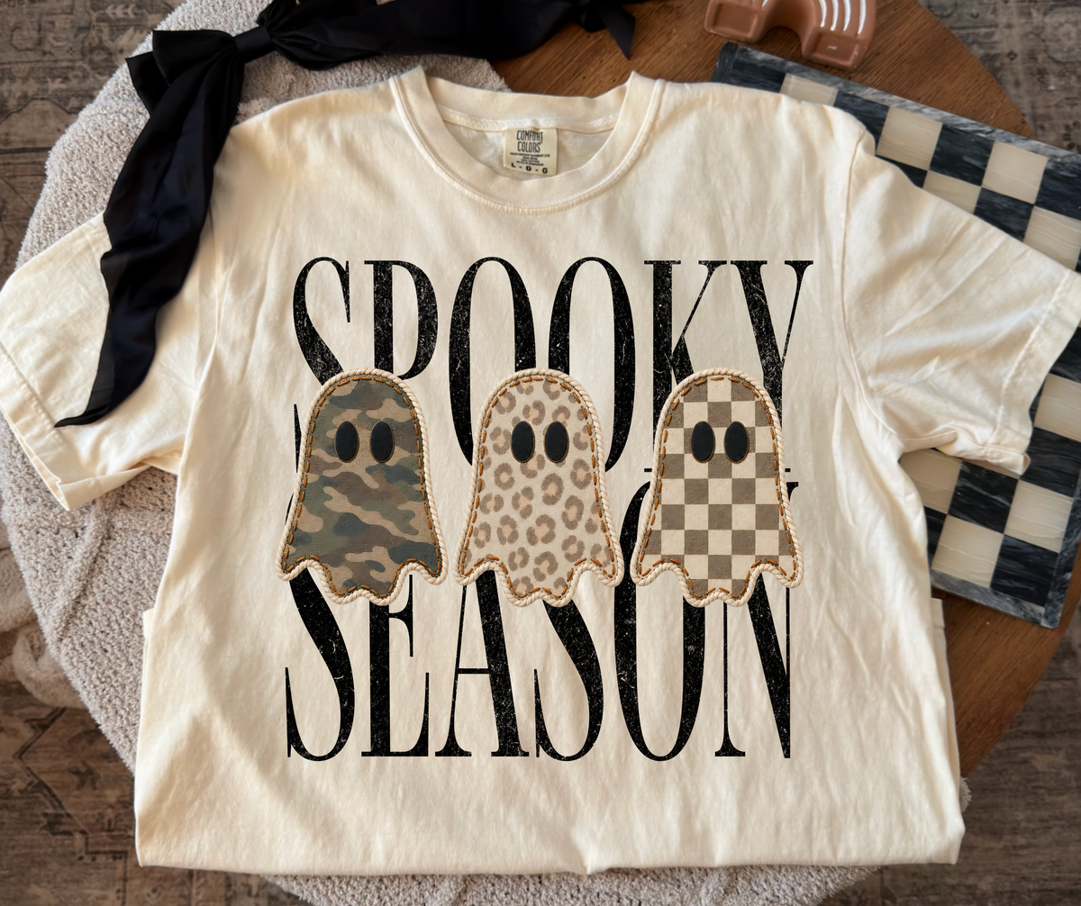 Spooky Season graphic tee in Ivory