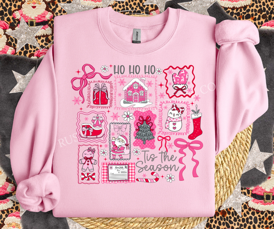 Tis The Season Christmas Collage Sweatshirt